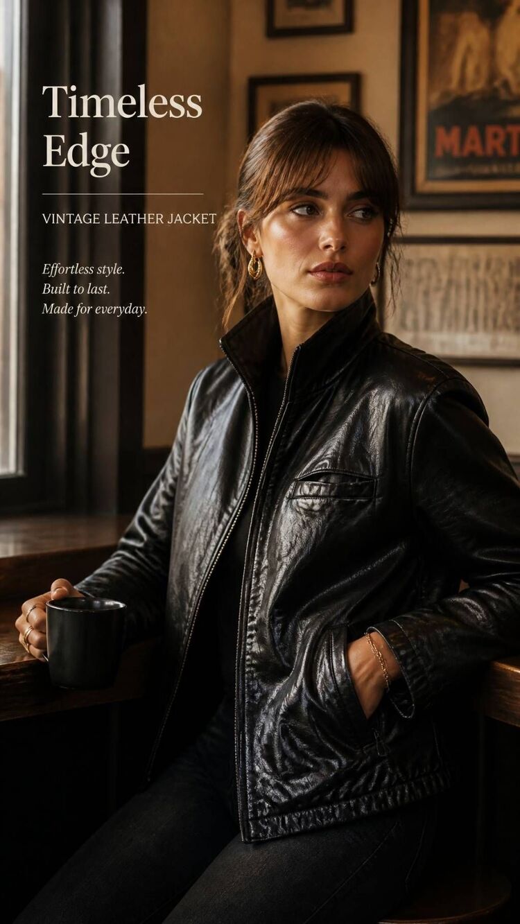 Berman's vintage leather jacket